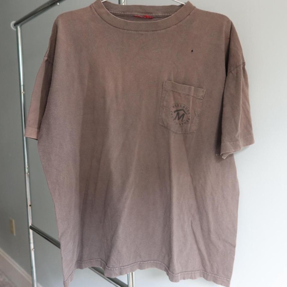 Vintage Marlboro cottonβ tee with print and pocket